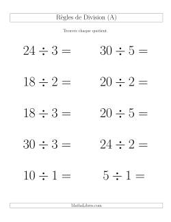 Règles de Division Individuelles 5