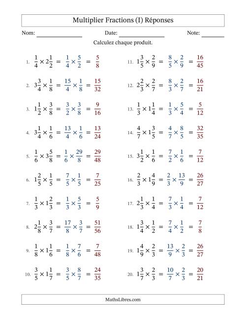 Multiplier Proper et fractions mixtes, et sans simplification (I) page 2
