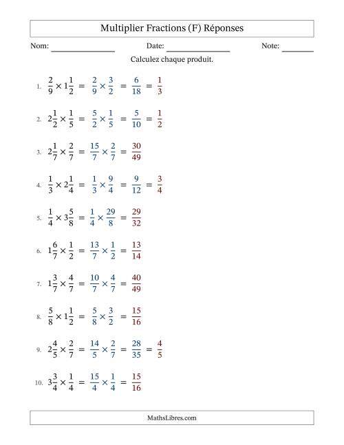 Multiplier Proper et fractions mixtes, et avec simplification dans quelques problèmes (F) page 2
