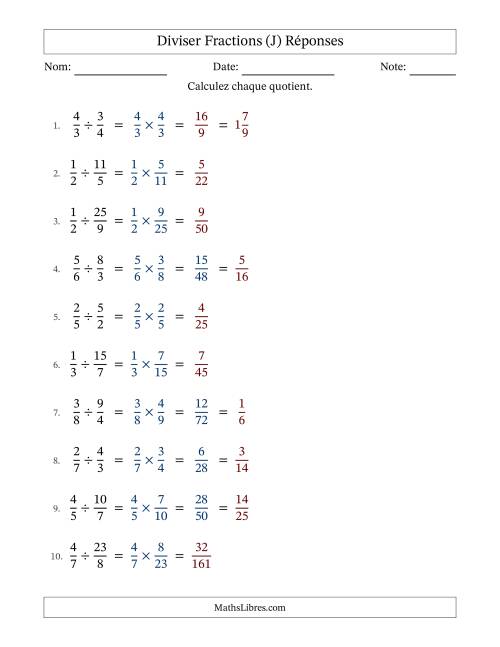 Diviser fractions propres e impropres, et avec simplification dans quelques problèmes (J) page 2