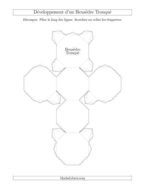 Développement d'un Hexaèdre Tronqué