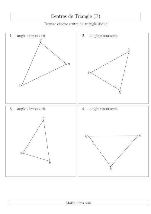 Angles Circonscrits des Triangles Aiguës  et Obtus (F)