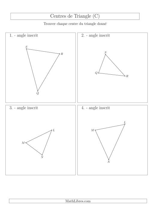 Angles Inscrits des Triangles Aiguës (C)