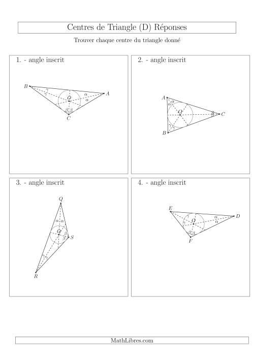 Angles Inscrits des Triangles Aiguës et Obtus (D) page 2