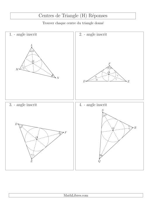 Angles Inscrits des Triangles Aiguës et Obtus (H) page 2