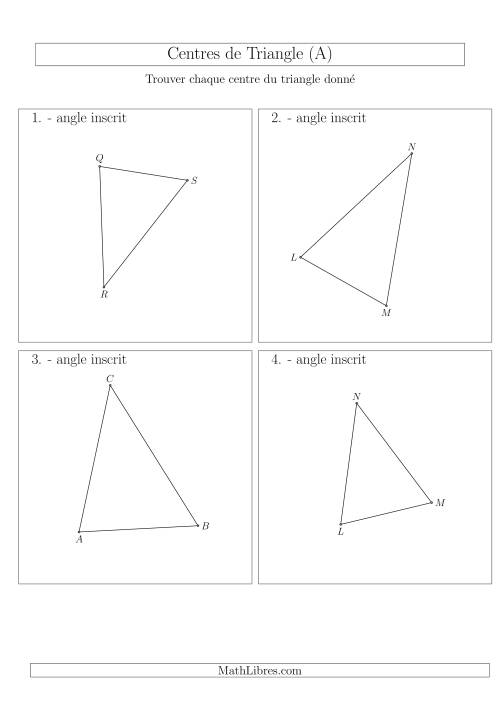 Angles Inscrits des Triangles Aiguës (Tout)