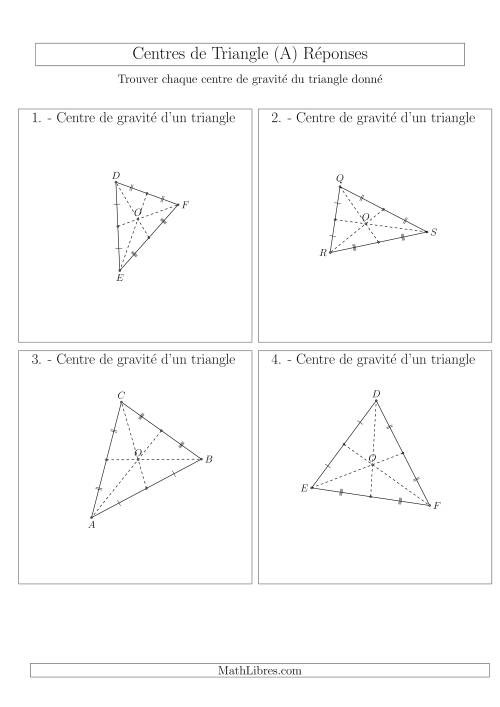 Centres de Gravité des Triangles Aiguës (A) page 2
