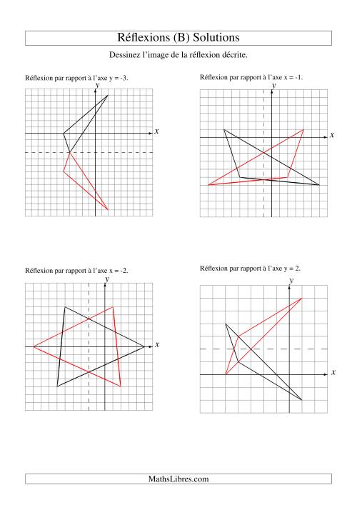 Réflexion de figures à 3 sommets (B) page 2