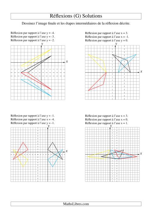 Réflexion de figures à 3 sommets -- 3 étapes (G) page 2