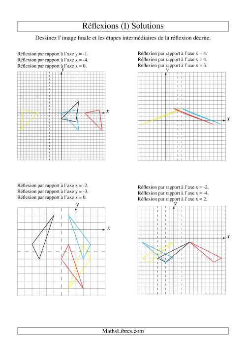 Réflexion de figures à 3 sommets -- 3 étapes (I) page 2