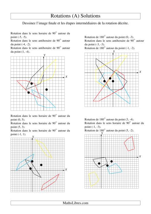 Rotation de figures à 5 sommets -- 3 étapes (A) page 2