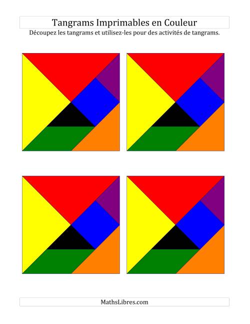 Tangrams en couleur avec lignes étroites (C) page 2