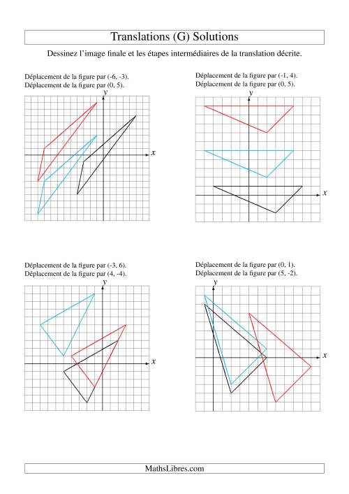 Translation de figures à 3 sommets -- Max 6 unités -- 2 étapes (G) page 2