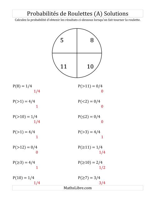Probabilité -- Roulette à 4 sections (Tout) page 2