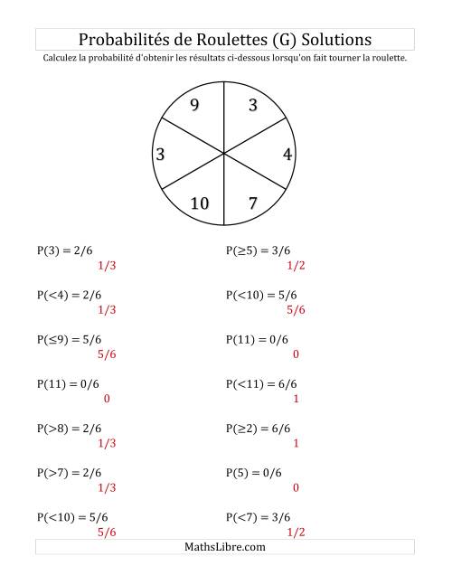 Probabilité -- Roulette à 6 sections (G) page 2