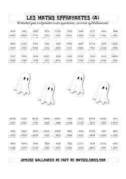 Les Maths Effrayantes (Opérations avec Quatre ou Cinq Chiffres)