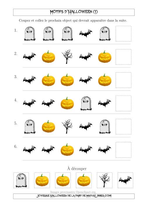 Images de Motifs d'Halloween Effrayants avec une Seule Particularité (Forme) (I)