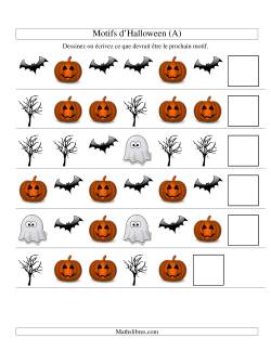 Images de Motifs d'Halloween avec Deux Particularités (forme)