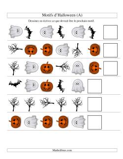 Images de Motifs d'Halloween avec Deux Particularités (forme & rotation)