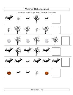 Images de Motifs d'Halloween avec Deux Particularités (forme & taille)