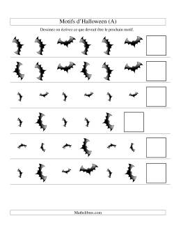 Images de Motifs d'Halloween avec Deux Particularités (taille & rotation)