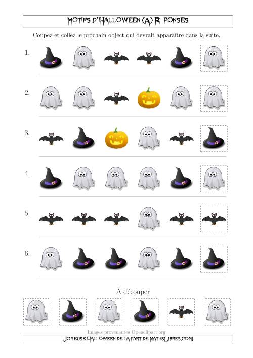 Images de Motifs d'Halloween Pas Très Effrayants avec une Seule Particularité (Forme) (A) page 2