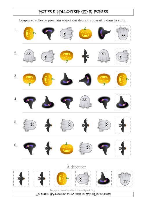 Images de Motifs d'Halloween Pas Très Effrayants avec Deux Particularités (Forme & Rotation) (E) page 2