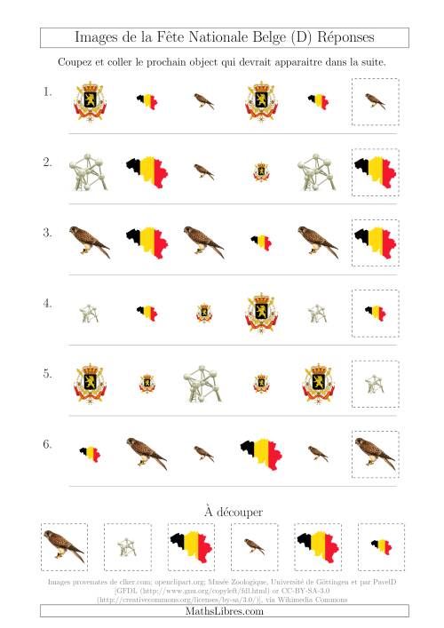 Images de la Fête Nationale Belge avec Deux Particularités (Forme & Taille) (D) page 2