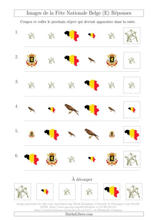 Images de la Fête Nationale Belge avec Deux Particularités (Forme & Taille) (E) page 2