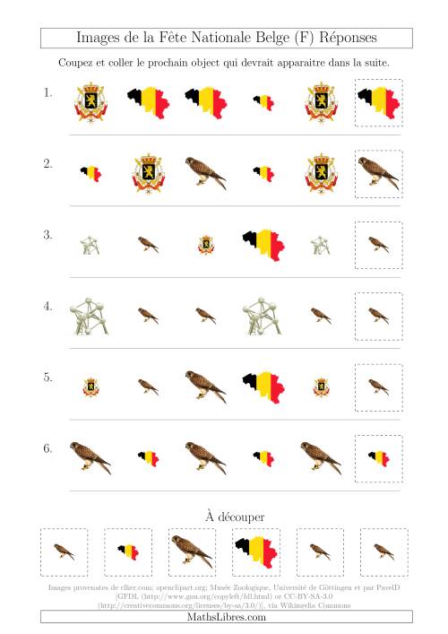 Images de la Fête Nationale Belge avec Deux Particularités (Forme & Taille) (F) page 2