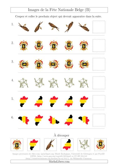 Images de la Fête Nationale Belge avec Une Seule Particularité (Rotation) (B)