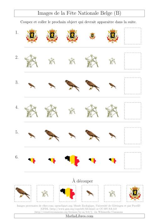Images de la Fête Nationale Belge avec Une Seule Particularité (Taille) (B)