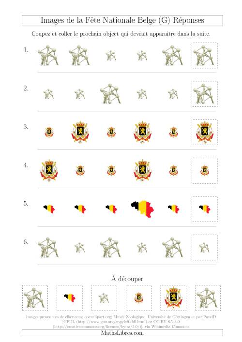 Images de la Fête Nationale Belge avec Une Seule Particularité (Taille) (G) page 2
