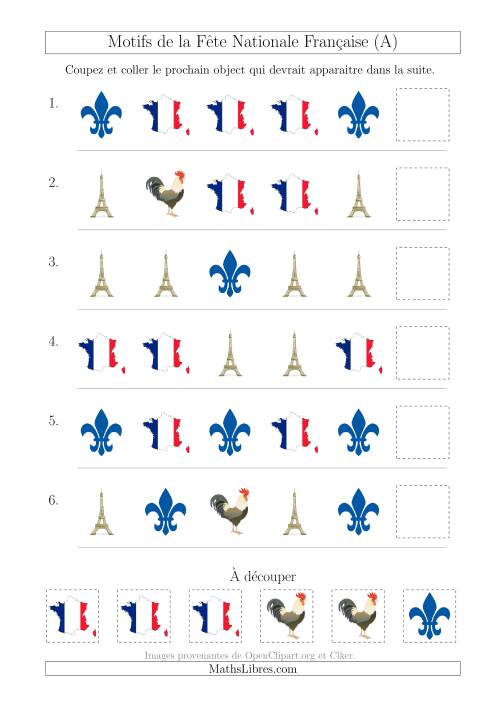 Images de la Fête Nationale Française avec Une Seule Particularité (Forme) (A)