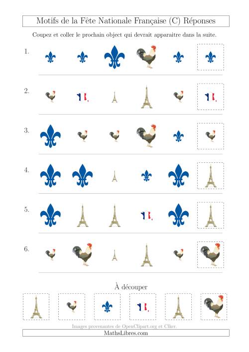 Images de la Fête Nationale Française avec Deux Particularités (Forme & Taille) (C) page 2