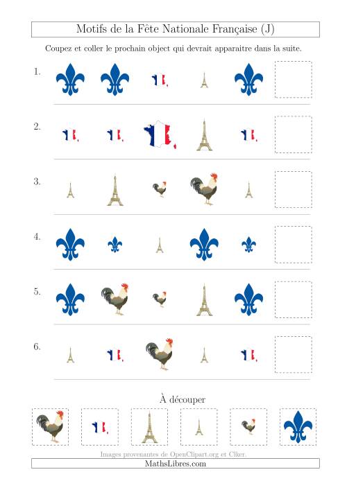 Images de la Fête Nationale Française avec Deux Particularités (Forme & Taille) (J)