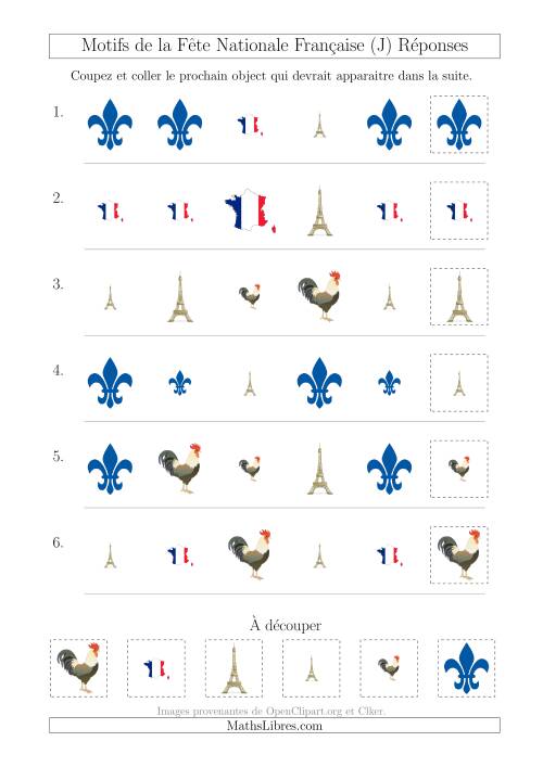 Images de la Fête Nationale Française avec Deux Particularités (Forme & Taille) (J) page 2