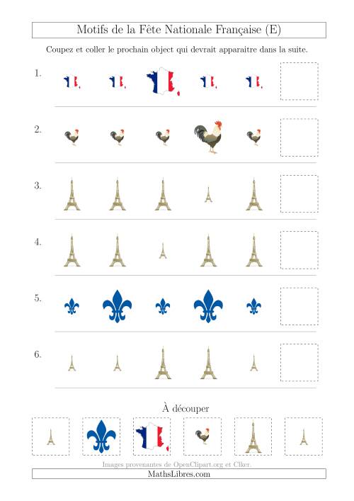Images de la Fête Nationale Française avec Une Seule Particularité (Taille) (E)