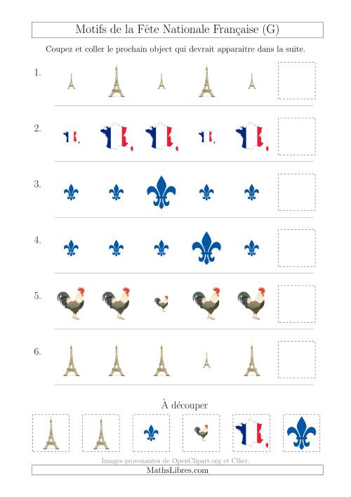 Images de la Fête Nationale Française avec Une Seule Particularité (Taille) (G)
