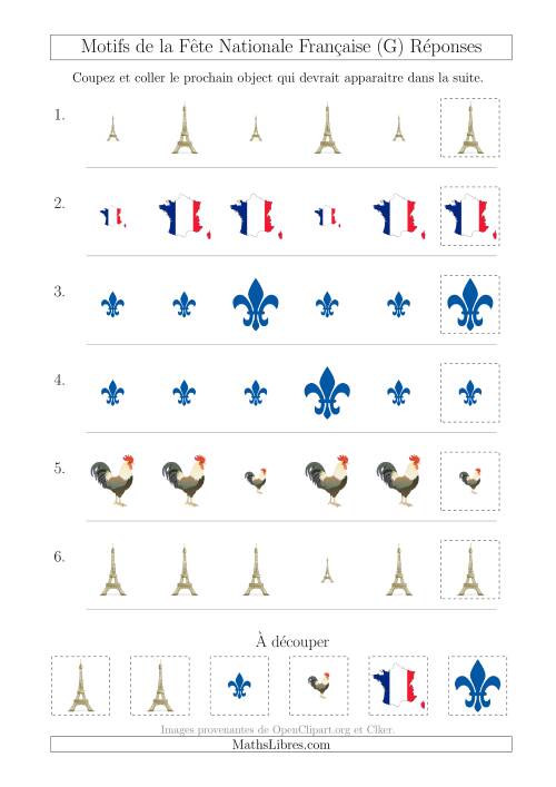 Images de la Fête Nationale Française avec Une Seule Particularité (Taille) (G) page 2