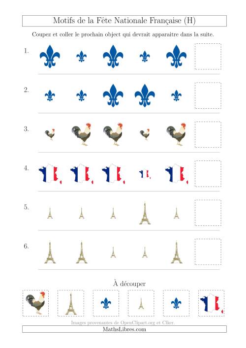 Images de la Fête Nationale Française avec Une Seule Particularité (Taille) (H)