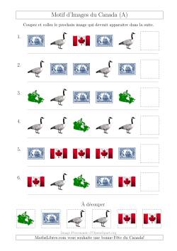 Motif d'Images du Canada avec Comme Attribut la Forme