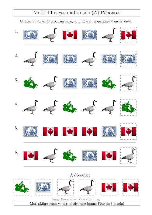 Motif d'Images du Canada avec Comme Attribut la Forme (A) page 2