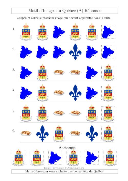 Motif d'Images du Québec avec Comme Attribut la Forme (A) page 2