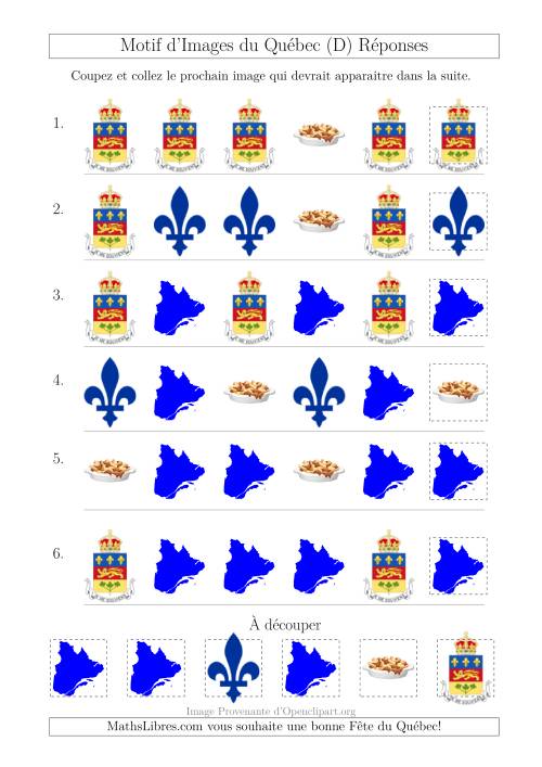 Motif d'Images du Québec avec Comme Attribut la Forme (D) page 2