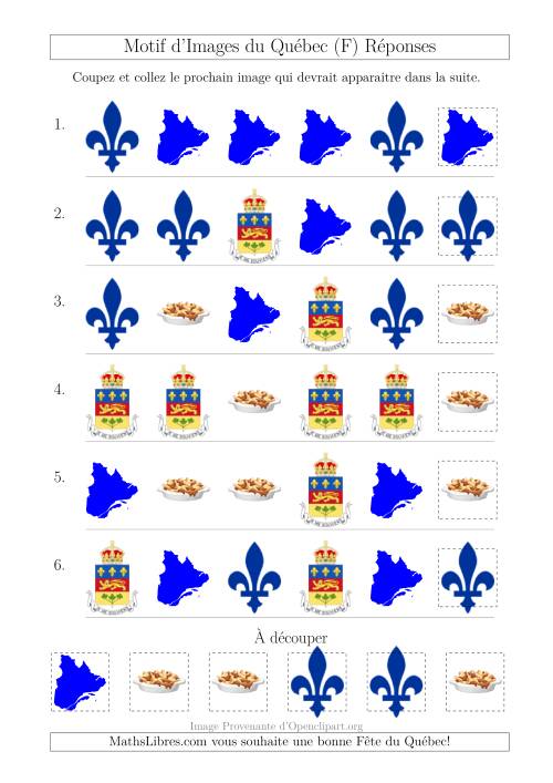Motif d'Images du Québec avec Comme Attribut la Forme (F) page 2