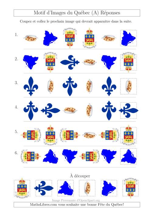 Motif d'Images du Québec avec Comme Attribut Forme et Rotation (A) page 2