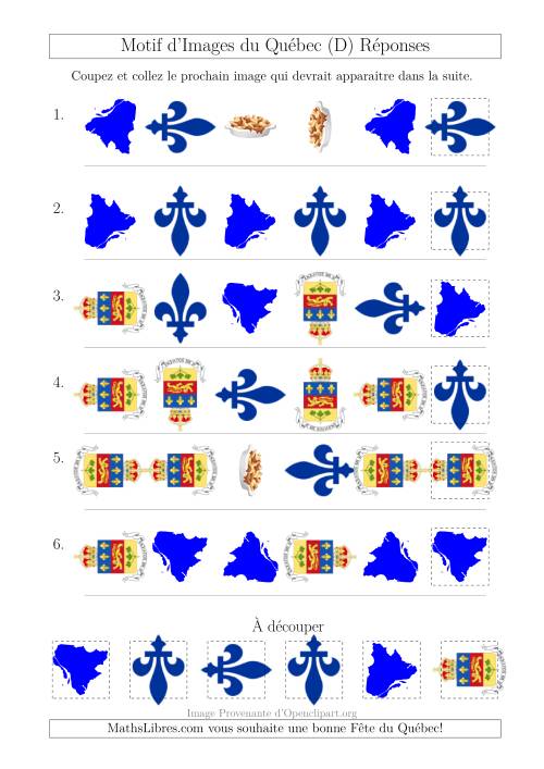 Motif d'Images du Québec avec Comme Attribut Forme et Rotation (D) page 2