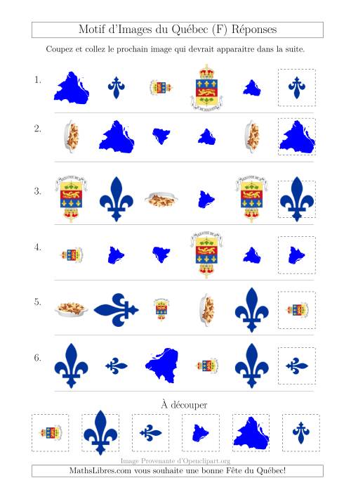 Motif d'Images du Québec avec Comme Attribut Forme, Taille et Rotation (F) page 2