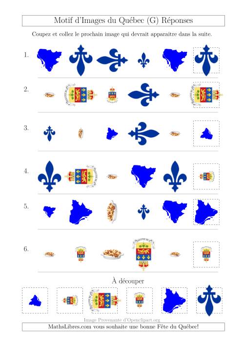Motif d'Images du Québec avec Comme Attribut Forme, Taille et Rotation (G) page 2